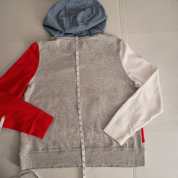 Nautica Boys Red White Blue Pullover Hoodie Sweatshirt Size XL - Picture 12 of 16
